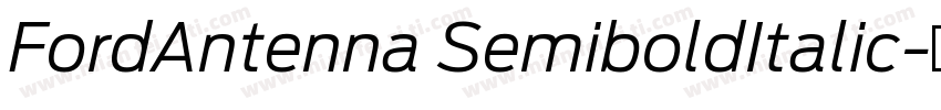 FordAntenna SemiboldItalic字体转换